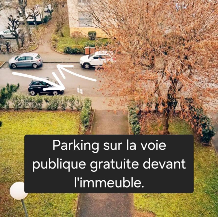 Logement Dans Residence - A 10 Km Du Centre Ville Et A 5 Minute Du Parlement Europeen Avec Parking Gratuit Hoenheim Exterior photo